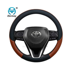 for Toyota Rav4 Wildlander RAV4 LE AWD GTQ6440 Car Steering Wheel Cover - Brown