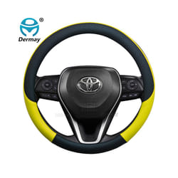 for Toyota Rav4 Wildlander RAV4 LE AWD GTQ6440 Car Steering Wheel Cover - Yellow