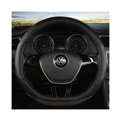 D Shape Car Steering Wheel Cover Leather for Golf K3 POLO JATTA Suzuki - D shape Coffee
