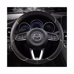Microfiber Leather Car Steering Wheel Cover For CX-3 CX-4 CX-5 CX-7 CX-9 - Beige
