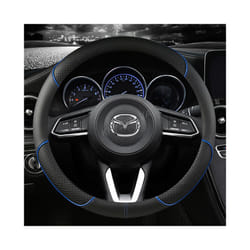 Microfiber Leather Car Steering Wheel Cover For CX-3 CX-4 CX-5 CX-7 CX-9 - Blue