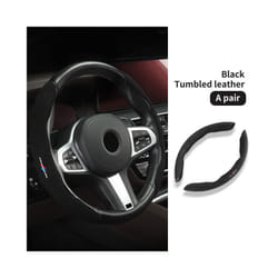 Car Steering Wheel ABS Cover Trim Fur Leather For BMW G20 G30 G32 6 GT - Black