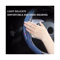 Car Steering Wheel ABS Cover Trim Fur Leather For BMW G20 G30 G32 6 GT - Black