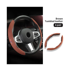 Car Steering Wheel ABS Cover Trim Fur Leather For BMW G20 G30 G32 6 GT - Brown