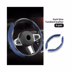 Car Steering Wheel ABS Cover Trim Fur Leather For BMW G20 G30 G32 6 GT - Dark Blue