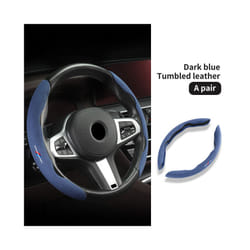 Car Steering Wheel ABS Cover Trim Fur Leather For BMW G20 G30 G32 6 GT - Dark Blue