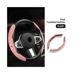 Car Steering Wheel ABS Cover Trim Fur Leather For BMW G20 G30 G32 6 GT - Pink