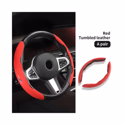 Car Steering Wheel ABS Cover Trim Fur Leather For BMW G20 G30 G32 6 GT - Red