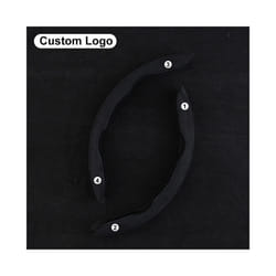 For Honda Universal Steering Wheel Cover civic jazz city CRV XRV fit Accord - Black 2 PCS