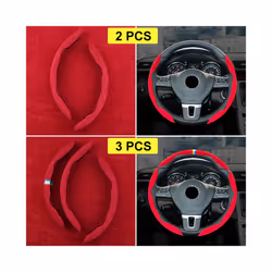For Honda Universal Steering Wheel Cover civic jazz city CRV XRV fit Accord - Black 2 PCS