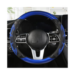 Car Steering Wheel Cover Carbon Fiber Leather For Nissan Qashqai J11 Nissan - A BLUE O SHAPE