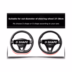 Car Steering Wheel Cover Carbon Fiber Leather For Nissan Qashqai J11 Nissan - A GREEN O SHAPE