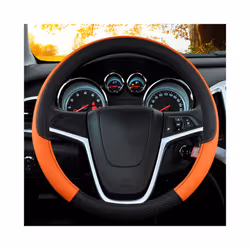 Auto Steering Wheel Cover Universal Volant Braid on the Steering-wheel - Orange