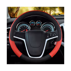 Auto Steering Wheel Cover Universal Volant Braid on the Steering-wheel - Red