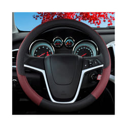 Auto Steering Wheel Cover Universal Volant Braid on the Steering-wheel - Wine red