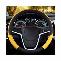 Auto Steering Wheel Cover Universal Volant Braid on the Steering-wheel - Yellow