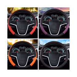 Auto Steering Wheel Cover Universal Volant Braid on the Steering-wheel - Yellow