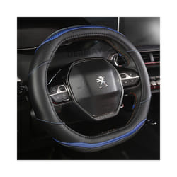 for Peugeot 3008 4008 5008 Car Steering Wheel Cover Carbon Fibre + PU - Blue