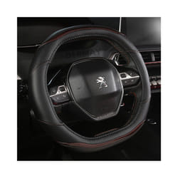 for Peugeot 3008 4008 5008 Car Steering Wheel Cover Carbon Fibre + PU - Brown