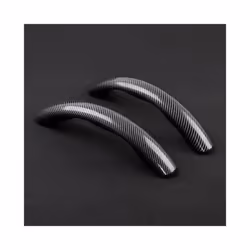 1 Pair Car Interior Steering Wheel Booster Cover Carbon Fiber Non-Slip - Gray