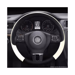 Leather Car Steering Wheel Cover fun volante  for Volkswagen VW T4 T5 - Orange