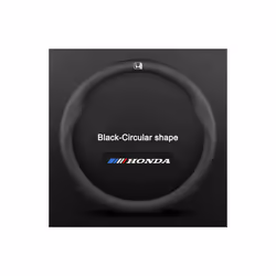 ) 3D Embossing Carbon fiber leather Car steering wheel cover For HONDA Accord - Black(38cm