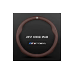 ) 3D Embossing Carbon fiber leather Car steering wheel cover For HONDA Accord - Brown(38cm