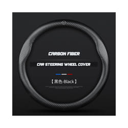 Carbon Fiber Car Steering Wheel Cover Alcantara Leather for Mazda 2 3 - O Full carbon fiber