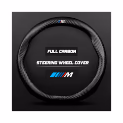 Car Steering Wheel Cover 3D For Bmw E46 E90 F20 E39 E91 E87 E60 E93 F10 - Carbon Fiber