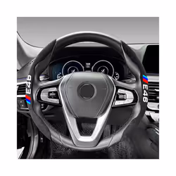 Car Steering Wheel Cover Black Suede Leather For BMW M Sport E30 E34 E36 - e36