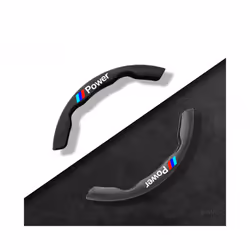 Car Steering Wheel Cover Black Suede Leather For BMW M Sport E30 E34 E36 - power