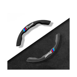 Car Steering Wheel Cover Black Suede Leather For BMW M Sport E30 E34 E36 - power
