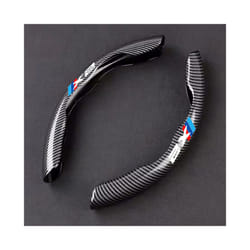 4S Car Steering Wheel Cover Carbon Fiber Black Leather For BMW X1 X2 X3 - x2