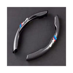 4S Car Steering Wheel Cover Carbon Fiber Black Leather For BMW X1 X2 X3 - x4