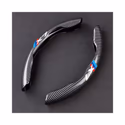 4S Car Steering Wheel Cover Carbon Fiber Black Leather For BMW X1 X2 X3 - x7