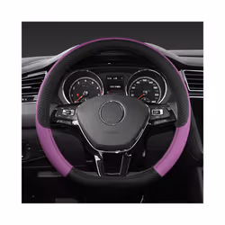 Car D Shape Steering Wheel Cover Universal Volant Braid on the Steering-wheel - Purple