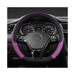 Car D Shape Steering Wheel Cover Universal Volant Braid on the Steering-wheel - Purple