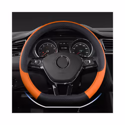 Car D Shape Steering Wheel Cover Universal Volant Braid on the Steering-wheel - Red