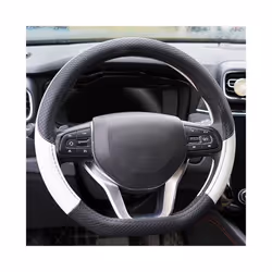 Car D Shape Steering Wheel Cover Universal Volant Braid on the Steering-wheel - Red