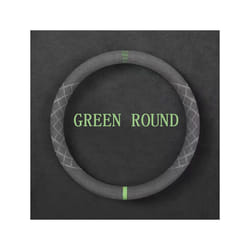 Suede Leather Steering Wheel Cover Four Seasons General Motors Leather - green round