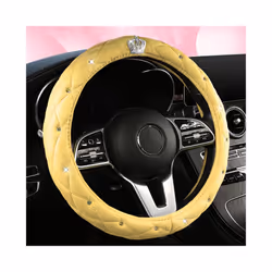 Motocovers Car Steering Wheel Cover Universal Anti-Slip Suede Car Steering - Color 9