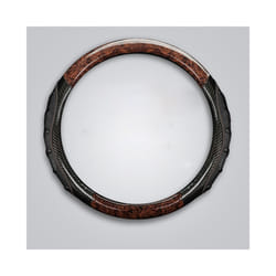 Wood Car Handlebar Cover Carbon Fiber Steering Wheel Protection Case Decoration - coffee wood