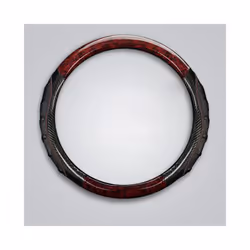Wood Car Handlebar Cover Carbon Fiber Steering Wheel Protection Case Decoration - red wood