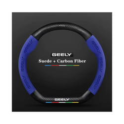 Black Car Steering Wheel Cover for Geely Geometry C 2020 2021 2022 Massage - Blue