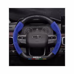 Black Car Steering Wheel Cover for Geely Geometry C 2020 2021 2022 Massage - Brown
