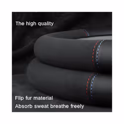 38cm 3D embossing breathable Car Steering Wheel Cover For Peugeot 107 - 3D embossed black O