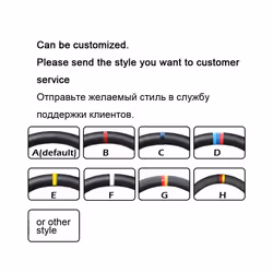 Hand-stitched Black Genuine  Leather Steering Wheel Cover for Mercedes - blue thread