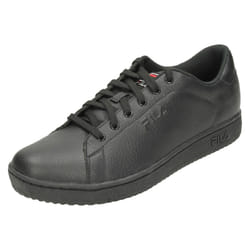 ) Mens Fila F-Classic Lea Trainer - UK 10.5, Black/Red/White (Black