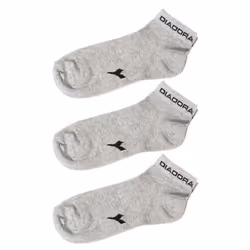 Pack-3 Calcetines Deportivos Tobilleros D9300 Unisex - gray, 35/38