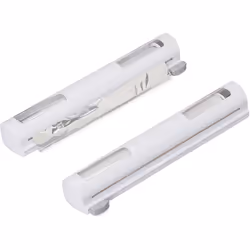 Relaxdays 10027759 Wrap Dispenser & Cutter for Cling Film & Tin Foil, Pack of 2, Window, Smooth Cutting, HWD: 5x37x8 cm, Whit ...